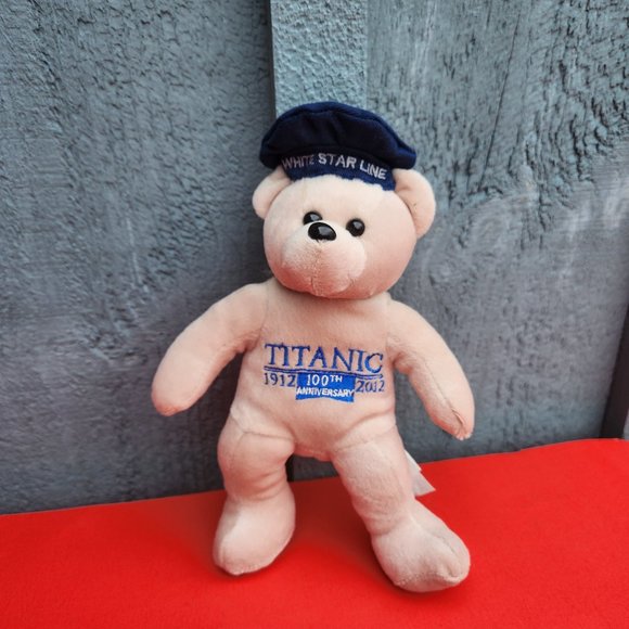 Stuffed Titanic Anniversary Boatswain Bear White Star Line 100 Years 1912-2012 - Picture 4 of 6